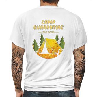 Social Distancing Funny Camping Mens Back Print T-shirt | Favorety UK