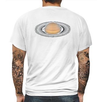 Space Stuff Saturn By Hubble Mens Back Print T-shirt | Favorety DE