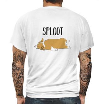 Sploot Corgi Tee Mens Back Print T-shirt | Favorety