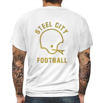 The Steel City Vintage Pittsburgh Football Mens Back Print T-shirt | Favorety AU