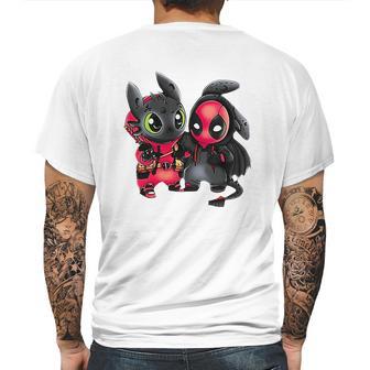 Stitch And Spiderman Mens Back Print T-shirt | Favorety