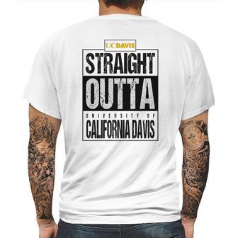 Straight Outta University Of California Davis Funny Gift Mens Back Print T-shirt | Favorety AU