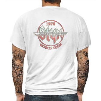 Styx Circle 1978 World Concert Tour Music American Rock Band Mens Back Print T-shirt | Favorety AU