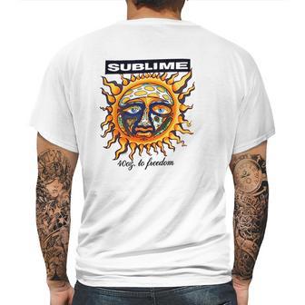 Sublime To Freedom Mens Back Print T-shirt | Favorety