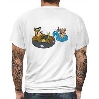 Swimming Yogi Bear Mens Back Print T-shirt | Favorety UK