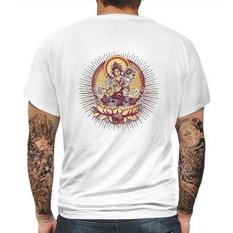 Tara Tibet Buddhismus Lotus Meditation Yoga Om Spirituality Mens Back Print T-shirt | Favorety