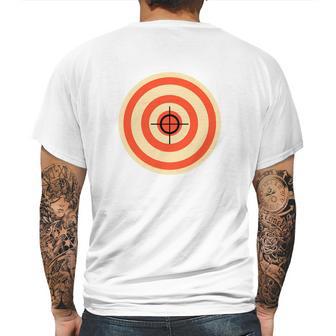 Target Funny Printed On The Back Bulls Eye Gift Tee Mens Back Print T-shirt | Favorety UK