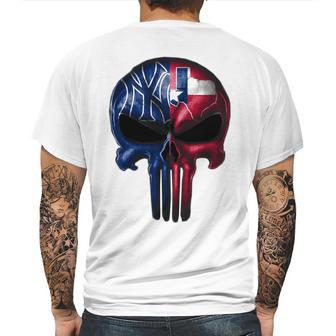 Texas New York Mens Back Print T-shirt | Favorety