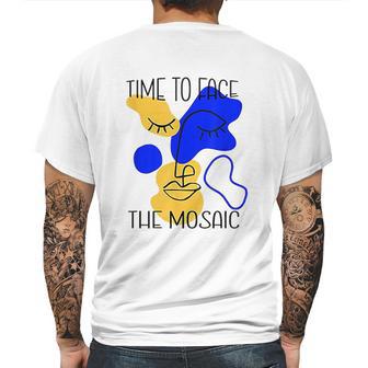 Time To Face The Mosaic Mens Back Print T-shirt | Favorety