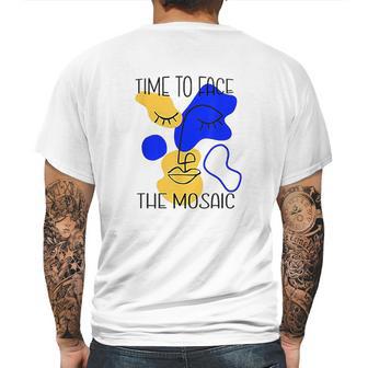 Time To Face The Mosaic Funny Creative Art Gift Mens Back Print T-shirt | Favorety AU