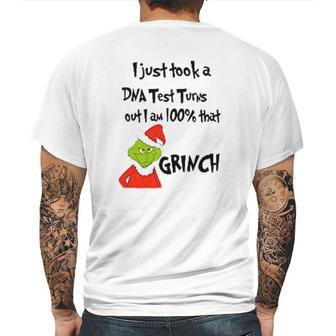 I Took A Dna Test Turns Out I Am That Grinch Mens Back Print T-shirt | Favorety UK