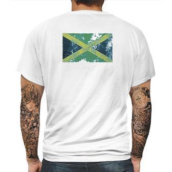 Trunk Candy Distressed Jamaica Flag Modern Fit Mens Back Print T-shirt | Favorety UK