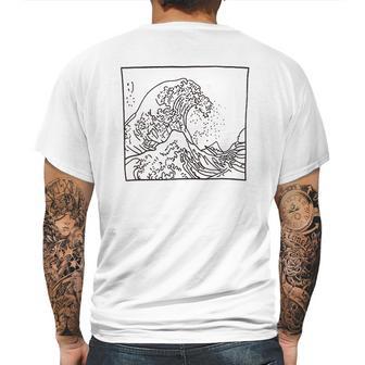 Casual Graphic Tsunami Mens Back Print T-shirt | Favorety CA