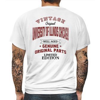 University Of Illinois Chicago Well Aged Vintage Original Parts 2020 Mens Back Print T-shirt | Favorety CA