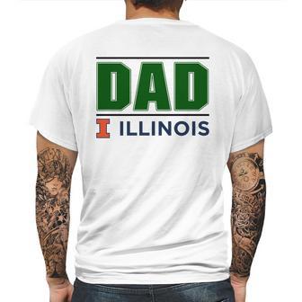 University Of Illinois At Urbana Champaign Proud Dad Parents Day 2020 Mens Back Print T-shirt | Favorety DE