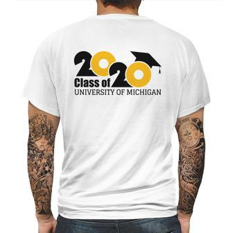 University Of Michigan Class Of Graduation 2020 Mens Back Print T-shirt | Favorety