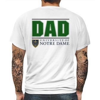 University Of Notre Dame Proud Dad Parents Day 2020 Mens Back Print T-shirt | Favorety