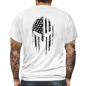 Usa American Spartan Patriotic Mens Back Print T-shirt | Favorety DE