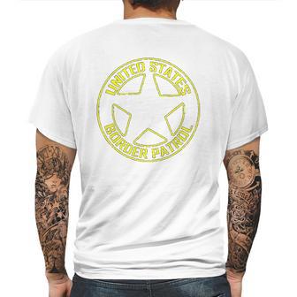 Usa Border Patrol Costume Immigration Customs Enforcement Mens Back Print T-shirt | Favorety UK