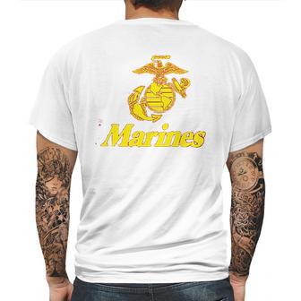 Usmc Marines Red Mens Back Print T-shirt | Favorety UK