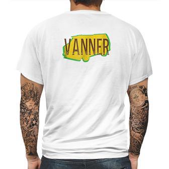 Vannin Vanning Van Mens Back Print T-shirt | Favorety