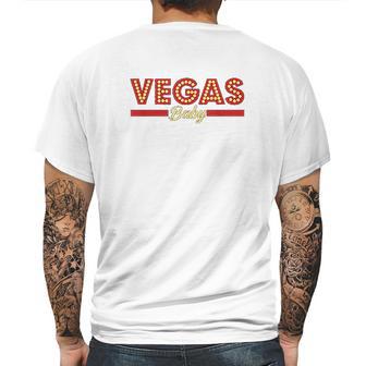 Vegas Baby Cool Gambling Mens Back Print T-shirt | Favorety CA