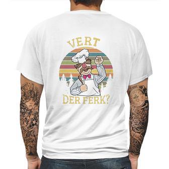 Vert Der Ferk Chef Funny Vintage Gift Mens Back Print T-shirt | Favorety AU