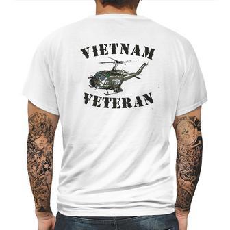 Vietnam Veteran With Huey Graphic Performance Mens Back Print T-shirt | Favorety