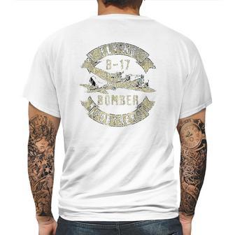 Vintage Bomber Plane Aviation Airplane Mens Back Print T-shirt | Favorety DE