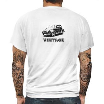 Vintage Europe Automotive Mens Back Print T-shirt | Favorety DE