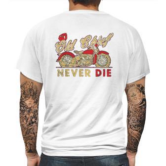 Vintage Motorcycle Native Chief Motorcycle Bikers Gift Mens Back Print T-shirt | Favorety AU