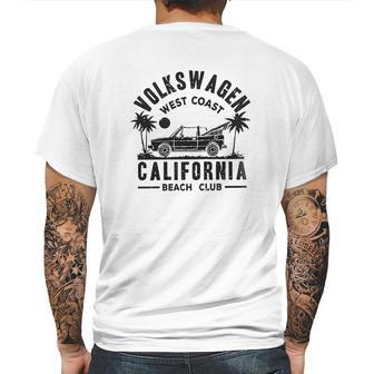 Volkswagen West Coast California Black Text Mens Back Print T-shirt | Favorety AU