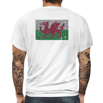 Wales Flag Welsh Dragon Baner Cymru Y Ddraig Goch Mens Back Print T-shirt | Favorety AU