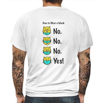 How To Wear A Cat Face Emoji Mens Back Print T-shirt | Favorety UK