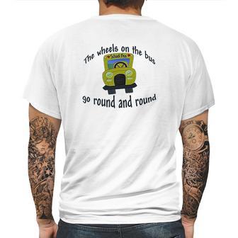 The Wheels On The Bus Baby Mens Back Print T-shirt | Favorety CA