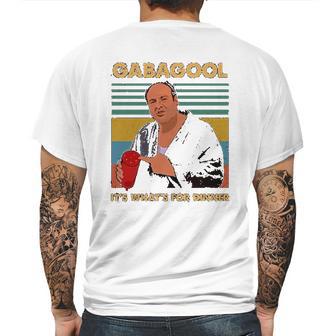 I Will Have The Gabagool For Dinner Retro Mens Back Print T-shirt | Favorety CA