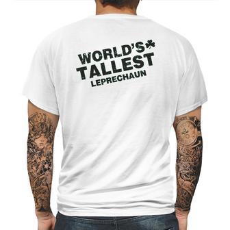 Worlds Tallest Leprechaun Saint Patricks Day Mens Back Print T-shirt | Favorety