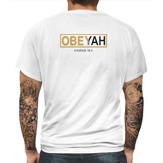 Yahweh Yahshua Yeshua Torah Yahuah Elohim Mens Back Print T-shirt | Favorety DE