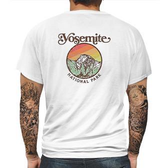 Yosemite National Park Vintage Style Retro 80S Mens Back Print T-shirt | Favorety