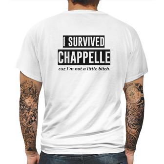 Zepp I Survived Chappelle Mens Back Print T-shirt | Favorety