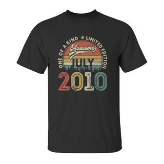 12Th Birthday Retro Vintage Born In July 2010 12 Years Old Unisex T-Shirt | Favorety AU