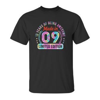 13Th Birthday Gifts Made In 09 Limited Edition 13 Years Old Unisex T-Shirt | Favorety UK