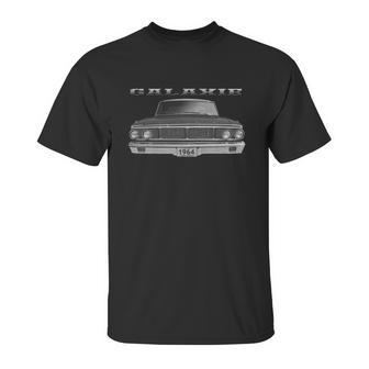 1964 Ford Galaxie Front Black Unisex T-Shirt | Favorety DE