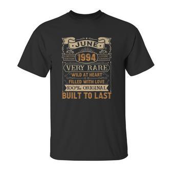 27Th Birthday Gift 27 Years Old Retro Vintage June 1994 Ver2 Unisex T-Shirt | Favorety CA