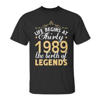 30Th Birthday Gift Vintage 1989 Classic Unisex T-Shirt | Favorety CA