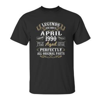 31 Years Old 31St Birthday Decoration April 1990 Ver2 Unisex T-Shirt | Favorety UK