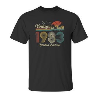 38 Years Old Gifts Vintage Classic 1983 Retro Limited Edition Unisex T-Shirt | Favorety UK