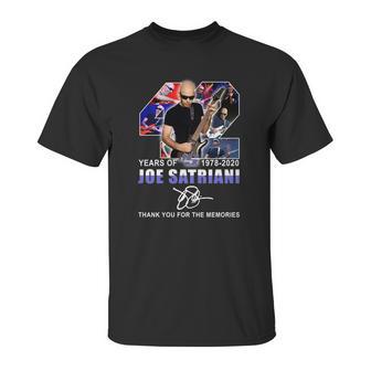 42 Years Of Joe Satriani 1978-2020 Signature Shirtn Unisex T-Shirt | Favorety UK