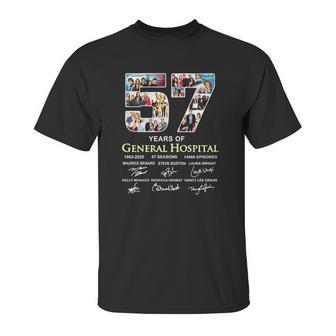 57 Years Of General Hospital 1963 2020 57 Seasons All Characters Signatures Shirtn Unisex T-Shirt | Favorety