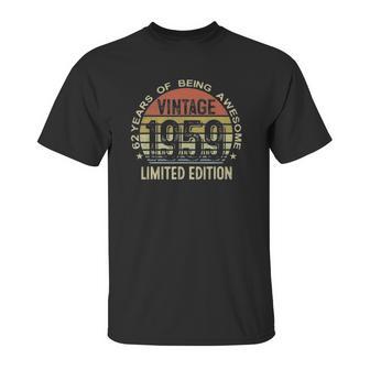 62 Years Old Gift Vintage Limited Edition 1959 62Th Birthday Unisex T-Shirt | Favorety DE